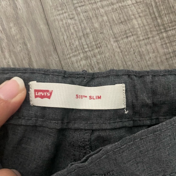 Levi's Gray  511 Slim Boys Shorts Size Small - Picture 2 of 5